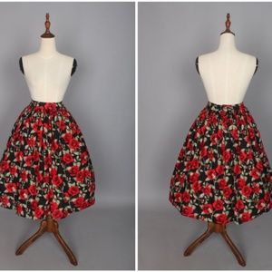 NWT Hearts and Found Lola Skirt Black Si Senorita